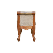 Load image into Gallery viewer, Cream Boucle French Style Bench
