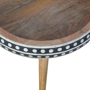 Small Patterned Nordic Style End Table