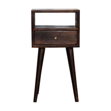 Load image into Gallery viewer, Mini Walnut Bedside Table
