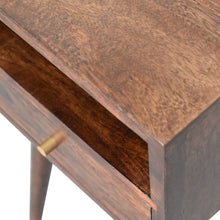 Load image into Gallery viewer, Mini Walnut Bedside Table
