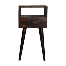 Load image into Gallery viewer, Mini Walnut Bedside Table
