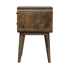 Load image into Gallery viewer, Curved Classic Grey Washed Bedside Table
