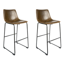 Load image into Gallery viewer, Ricard Vegan Bar Stool Chestnut SET OF 2
