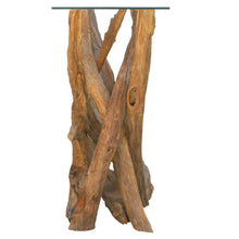 Load image into Gallery viewer, Sherwood Teak Root Console Table with Glass Top
