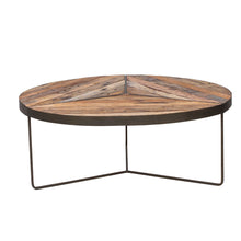 Load image into Gallery viewer, Whitechapel Boatwood Round Rustic Coffee Table Large
