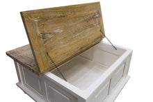 Load image into Gallery viewer, Padstow Square Trunk Coffee Table 80 x 80 Antique White
