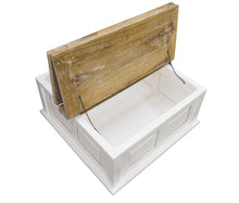 Load image into Gallery viewer, Padstow Square Trunk Coffee Table 80 x 80 Antique White
