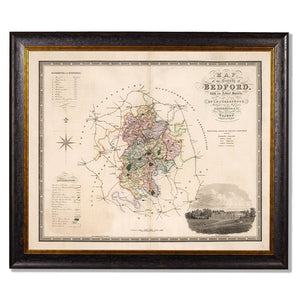 c.1830 County Maps of England Framed Print