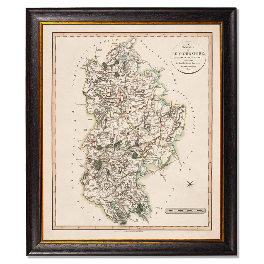 c.1806 County Maps of England Framed Print