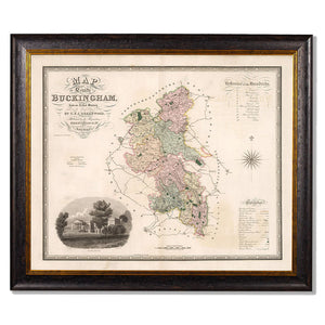 c.1830 County Maps of England Framed Print