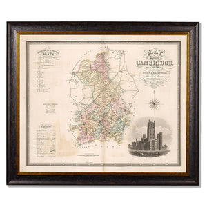 c.1830 County Maps of England Framed Print