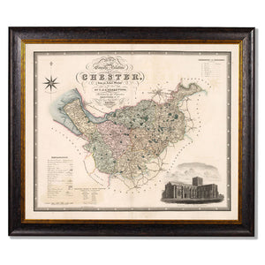 c.1830 County Maps of England Framed Print