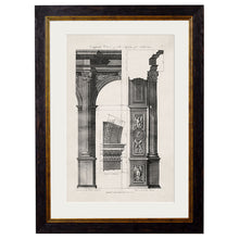 Load image into Gallery viewer, c.1796 Architectural Studies of Arches Framed Print
