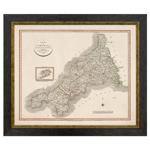c.1806 County Maps of England Framed Print