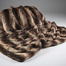 Load image into Gallery viewer, Katrina Hampton Luxury Dark Brown Alaska Faux Fur Throw
