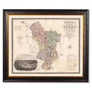 c.1830 County Maps of England Framed Print