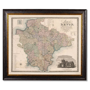 c.1830 County Maps of England Framed Print