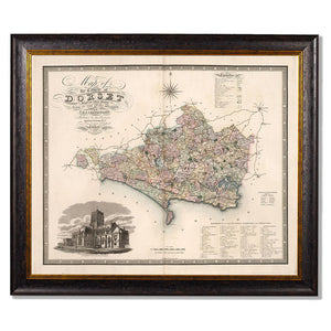 c.1830 County Maps of England Framed Print