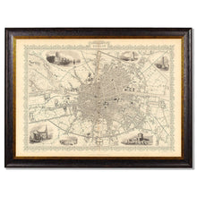 Load image into Gallery viewer, c.1851 Map of Dublin Framed Print
