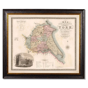 c.1830 County Maps of England Framed Print