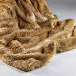 Katrina Hampton Luxury Sahara Faux Fur Throw