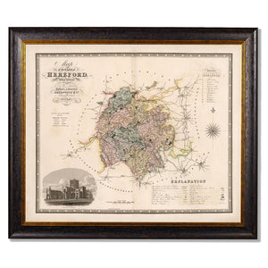 c.1830 County Maps of England Framed Print