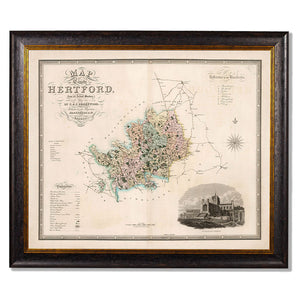 c.1830 County Maps of England Framed Print