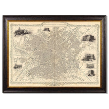 Load image into Gallery viewer, c.1851 Map of Manchester Framed Print
