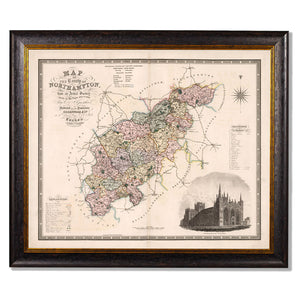 c.1830 County Maps of England Framed Print