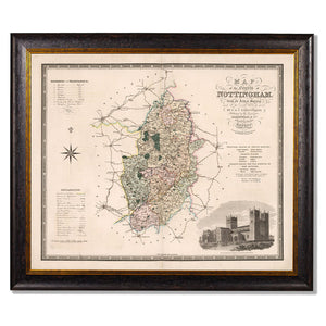 c.1830 County Maps of England Framed Print