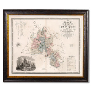 c.1830 County Maps of England Framed Print