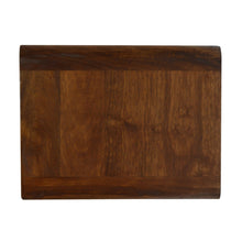 Load image into Gallery viewer, Curved Chestnut Wall Mounted Bedside Table with Open Slot
