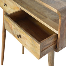 Load image into Gallery viewer, Curved Oak-ish Console Table
