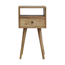 Load image into Gallery viewer, Mini Oak-ish Bedside Table
