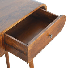 Load image into Gallery viewer, Chestnut Curved Edge Console Table
