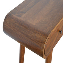 Load image into Gallery viewer, Chestnut Curved Edge Console Table
