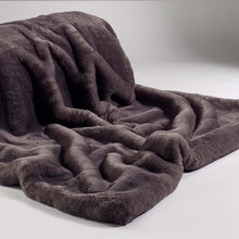 Load image into Gallery viewer, Katrina Hampton Luxury Russian Blue Faux Fur Throw
