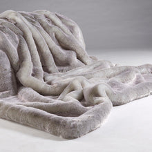 Load image into Gallery viewer, Katrina Hampton Luxury Silver Alaska Fox Fur Throw
