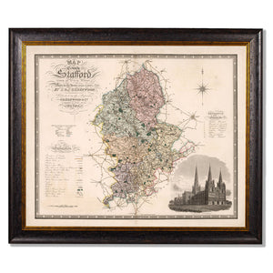 c.1830 County Maps of England Framed Print