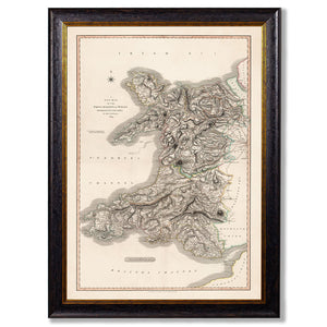 c.1809 Map of Wales Framed Print