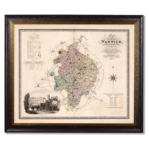 c.1830 County Maps of England Framed Print