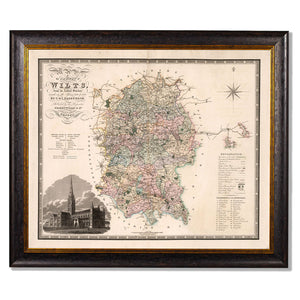 c.1830 County Maps of England Framed Print