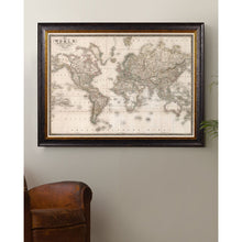 Load image into Gallery viewer, c.1838 Map of The World Framed Print
